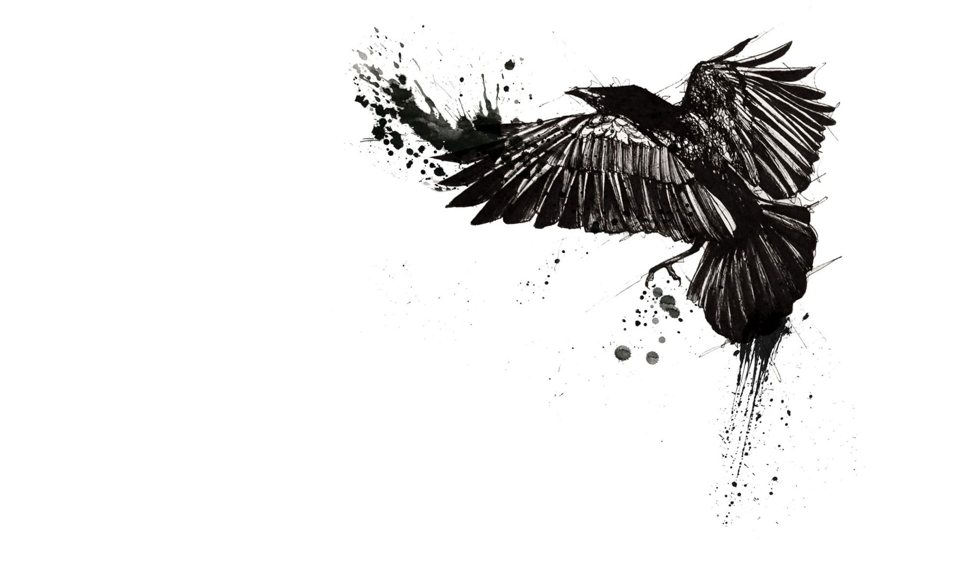 Crow painting