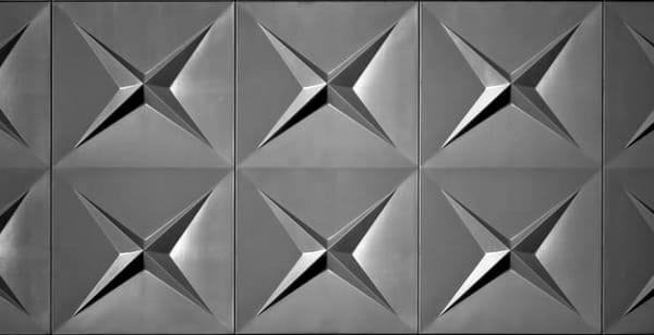 Republic National Bank 4-point star logo embossed on steel panels.