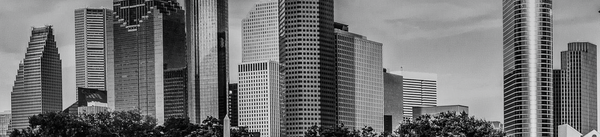 Houston’s glass skyline.