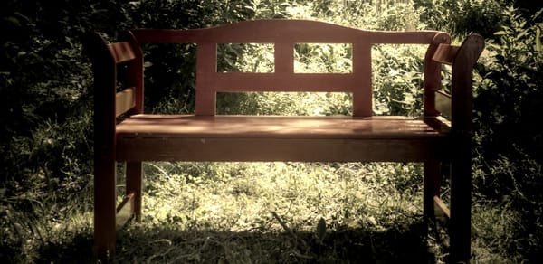 Okay it's a red bench, not a chair. 