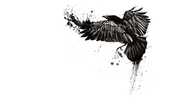 Crow painting