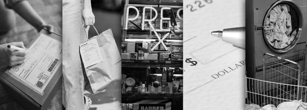 Running errands — post office, lunch, pharmacy, paying bills, dry cleaners.